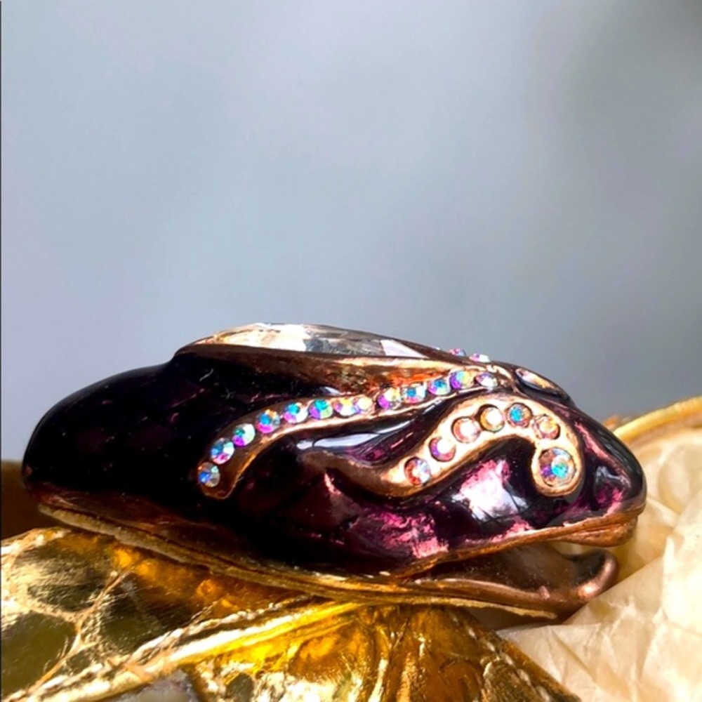 Tom Ford Gucci Purple Serpent Head Python Heels - image 6